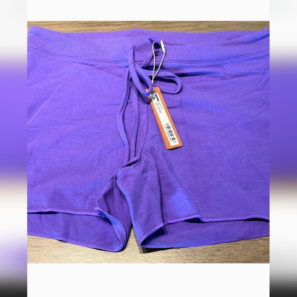 NWT Skims Purple Cotton Drawstring Shorts - Women's Medium